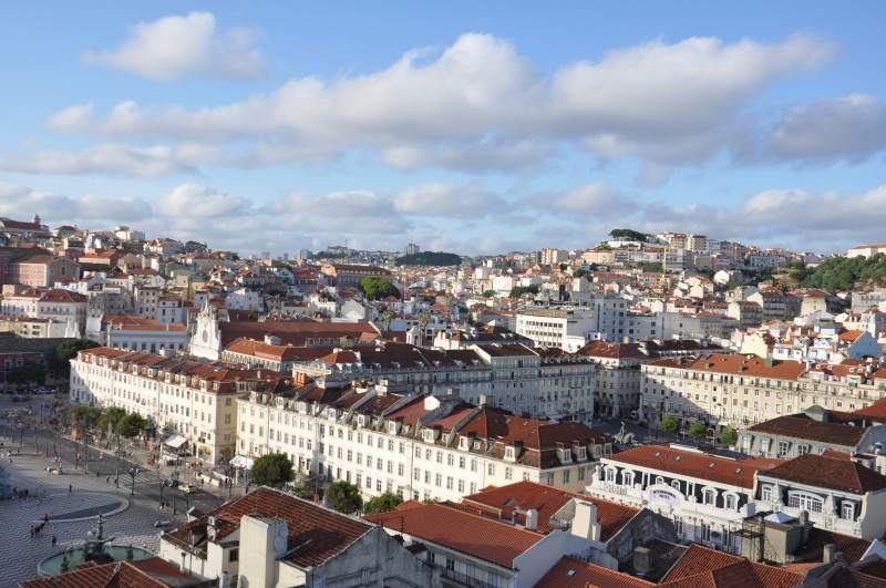 ロシオ広場　in Portugal Lisboa