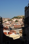 階段からのリスボンの町　in portugal