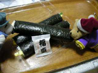 巻き寿司とポー君